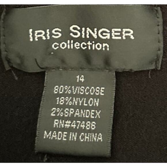 Iris Singer Collection‎ Black Long Sleeve Sweater with Button Detail Size 14 - Picture 3 of 4